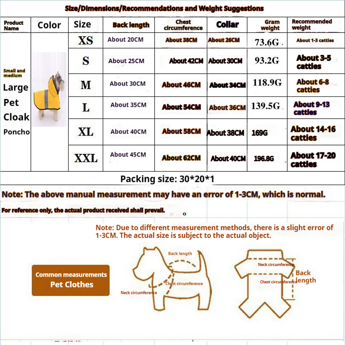 Yellow Large Dog Raincoat – Waterproof with Reflective_CWMM7311 for wholesale on Faire7