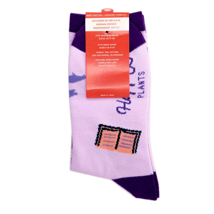 Happily Plants - Wholesale Socks - Unisex - Fantasy Dragon Books Socks - Cotton Blend Unisex2