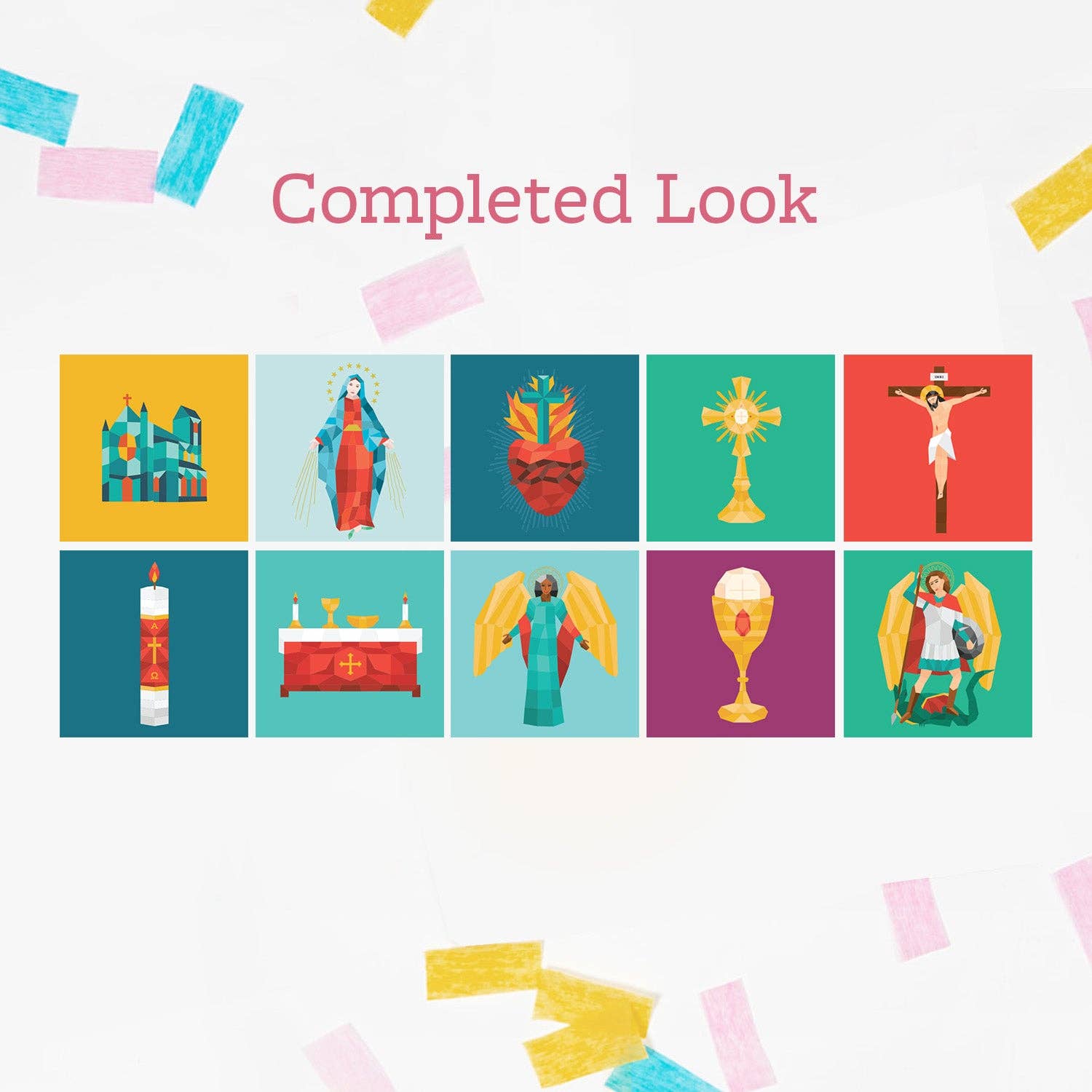 Catholic Family Crate® – wholesale Sticker – Child & baby – Pray by Sticker: Paint-by-Number Sticker Book4