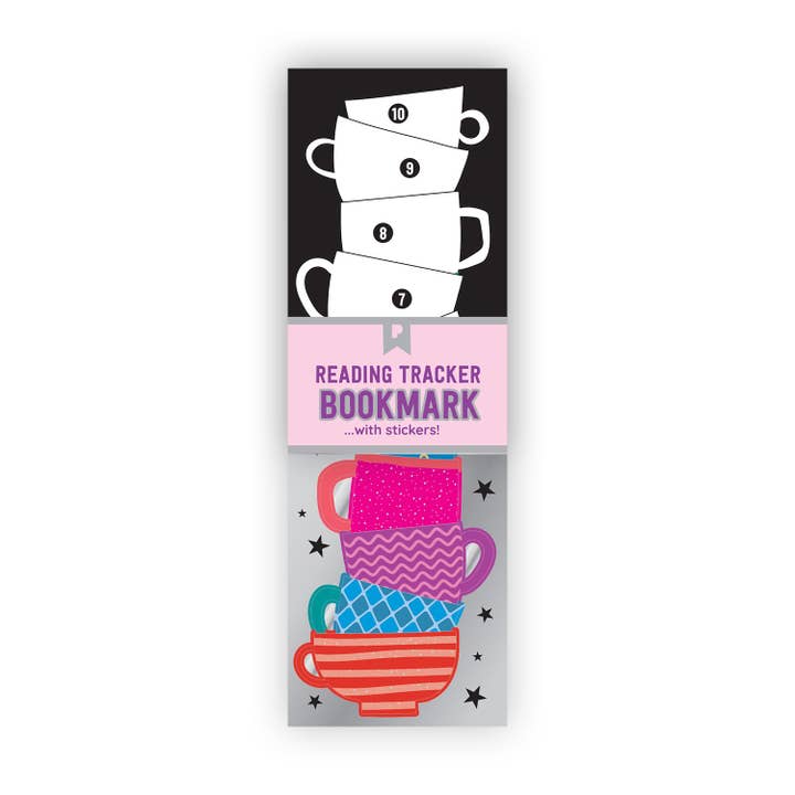 Teacup Reading Tracker Bookmark for wholesale by Pipsticks