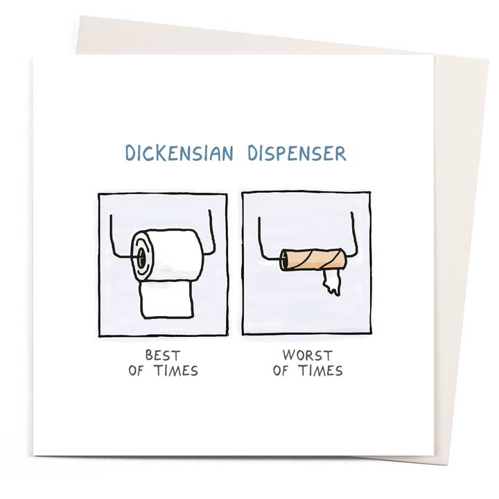 Dickensian Dispenser | Humorgratulationskort för wholesale av USTUDIO Design