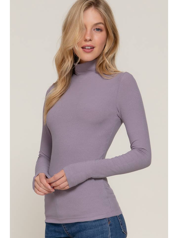 42POPS - Wholesale Knit Top - Women's - ",.._ SI-24739 FITTED LONG SLV TURTLE NECK RIB KNIT TOP13