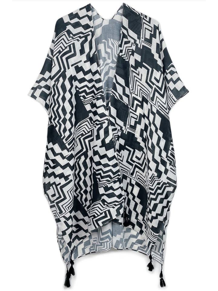 Ellison+Young - Wholesale Kimono - Women's - Geometric Art Kimono