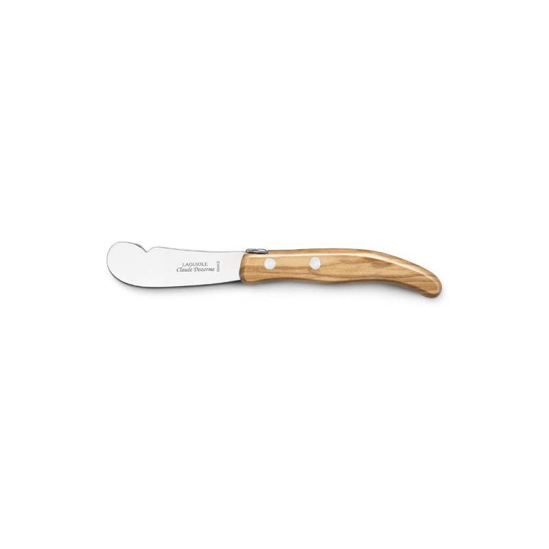 Claude Dozorme France - Wholesale Kitchen/Utility Knife - Berlingot spreader knife with olive wood handle