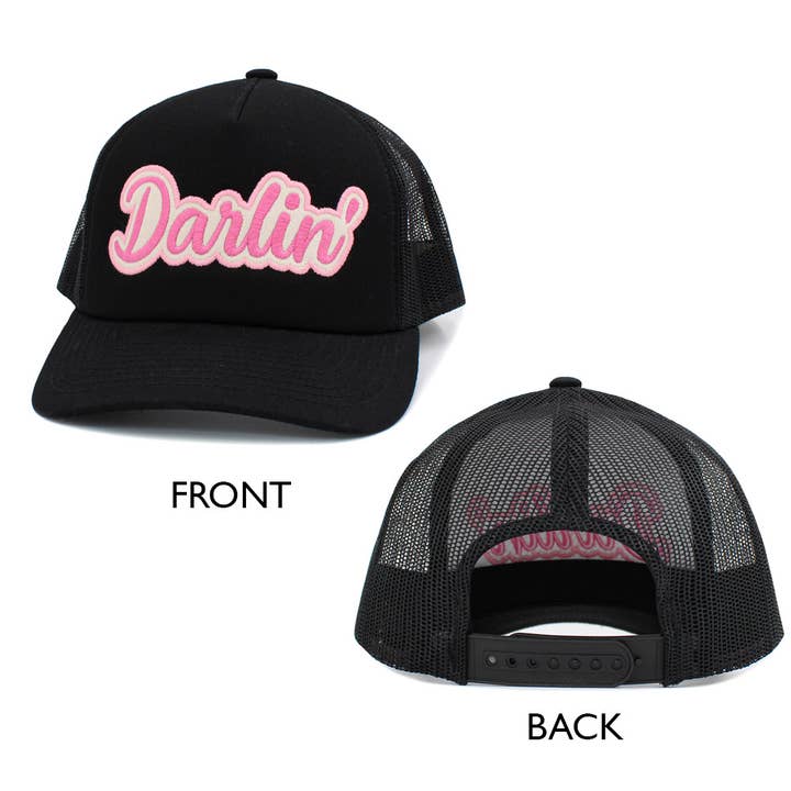 Sensibling Corp. - Wholesale Baseball Cap - Women's - DARLIN Message Mesh Back Baseball Cap1