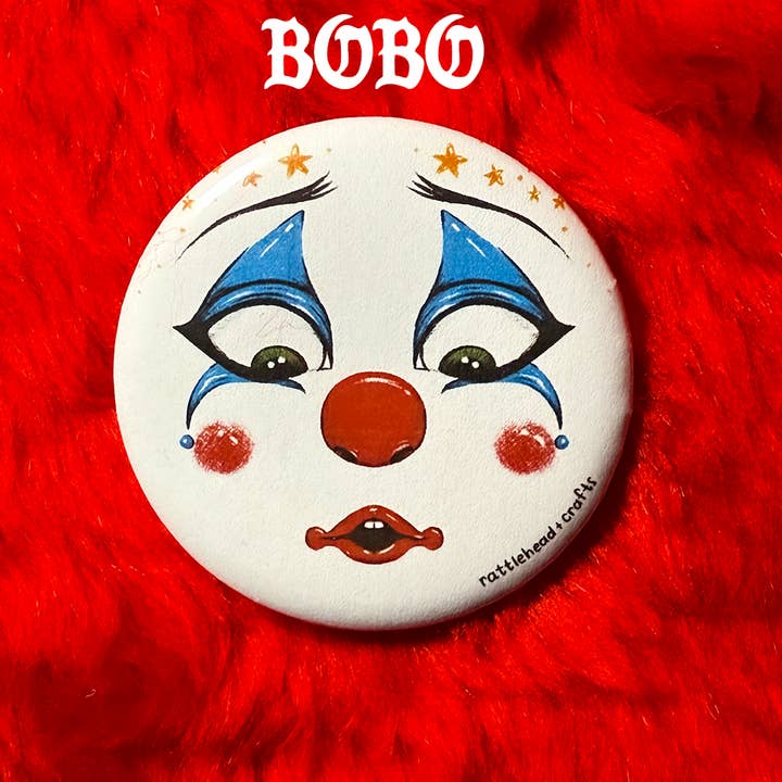 Rattlehead Crafts - Wholesale Lapel Pin/Button - Clown Face Buttons3