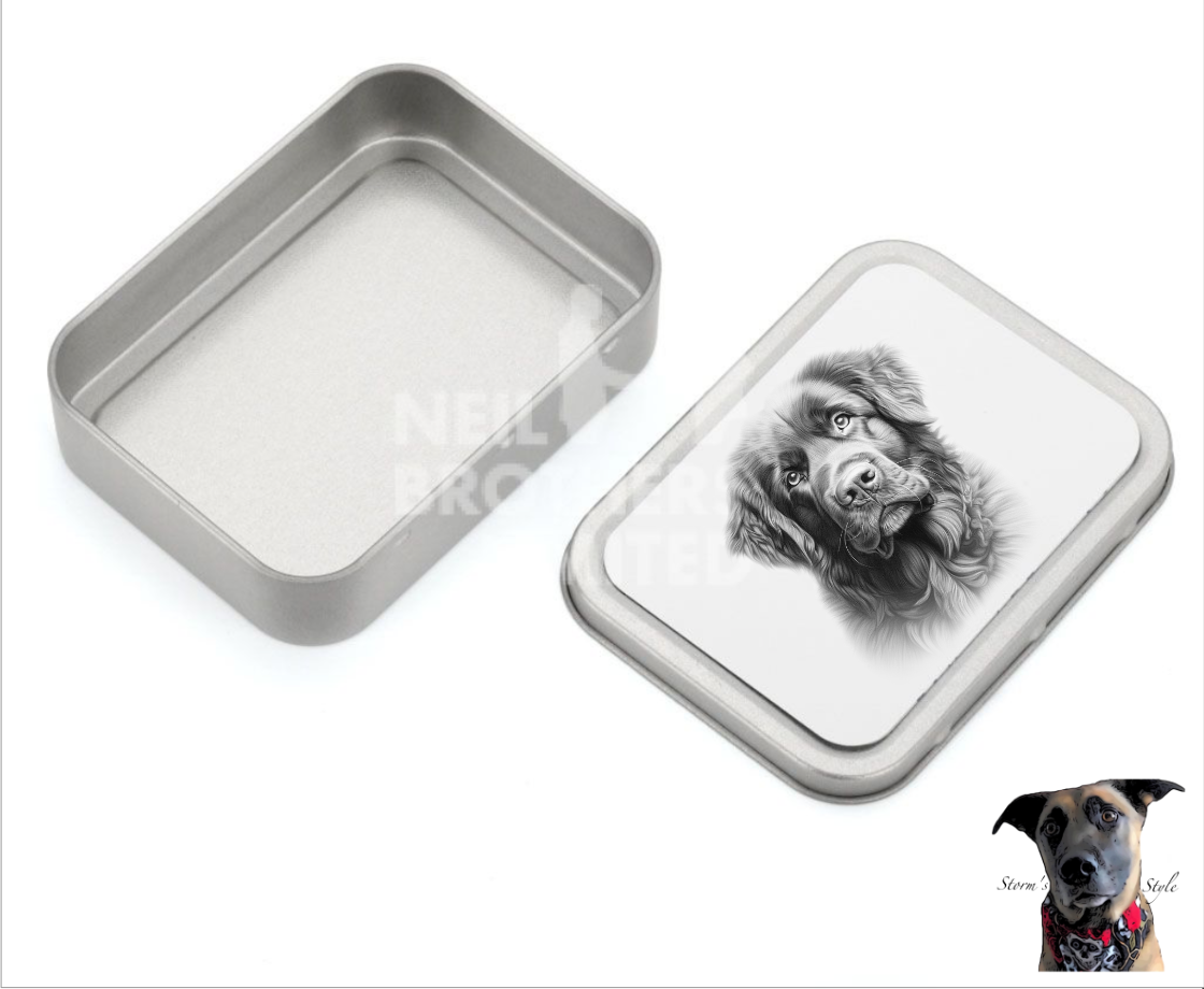 Storms Style - Vente Bocal à friandises – chien - Boîte à friandises en métal pour petit chien noir et gris - de nombreuses races32