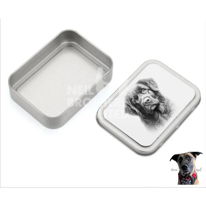 Storms Style - Wholesale Pet Treat Jar - Dog - Black and Grey Small Dog Metal Treat Tin - lots of breeds32