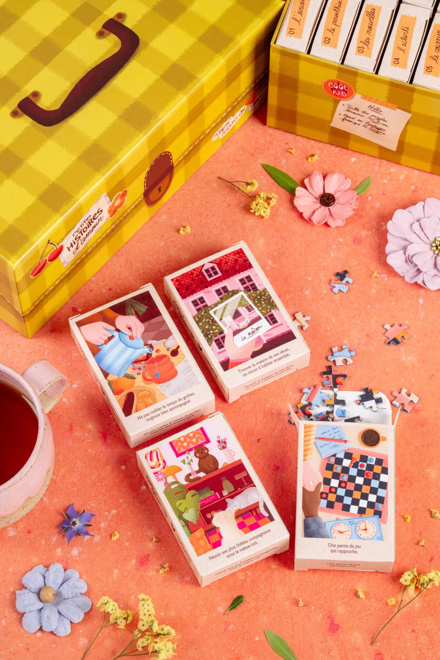 Trevell - Wholesale Puzzle - Adult - Trevell - Box Set of Little Love Stories - 24 mini puzzles1