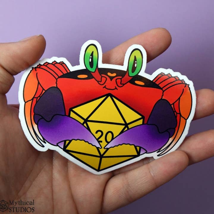 Pegatina familiar de Halloween con forma de cangrejo lunar para venta al por mayor de Mythical Studios