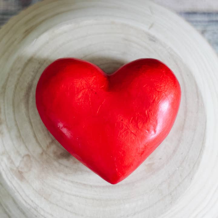 Dekorasyon Gifts Decor - Vendita all'ingrosso Decorazioni da tavolo - Cuore di Capiz 4,5" (Rosso)2