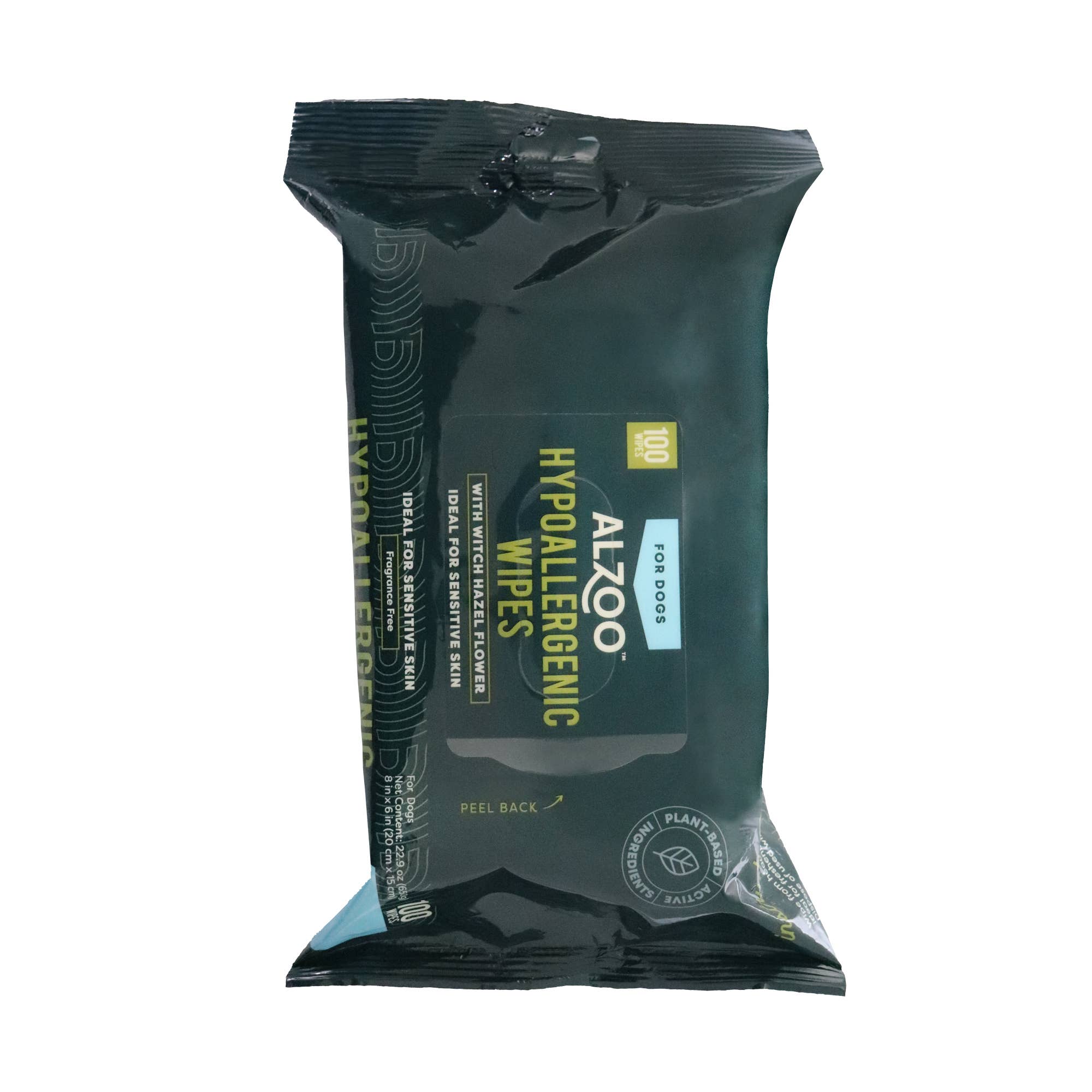 ALZOO - Wholesale Pet Grooming Aid - Dog - ALZOO PLANT-BASED HYPOALLERGENIC WIPES 100CT5