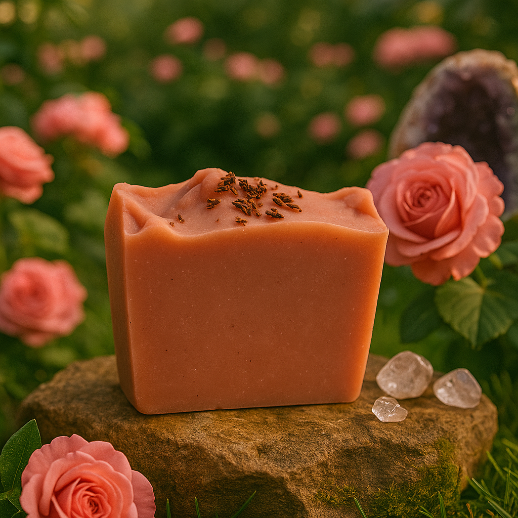 DeShawn Marie Soap Boutique - Vendita all'ingrosso Saponette - Sapone al geranio rosa (senza confezione - etichetta privata)1