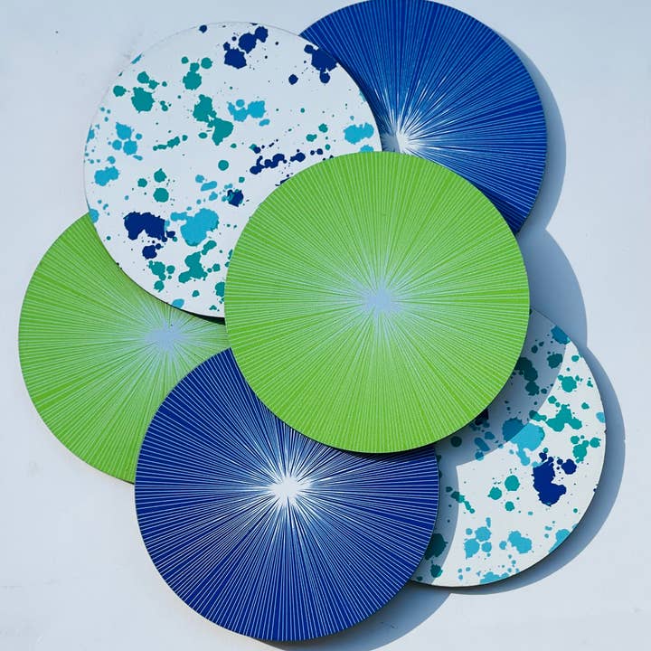 Set of Coasters x6 (Caribbean) for wholesale by Tisch New York