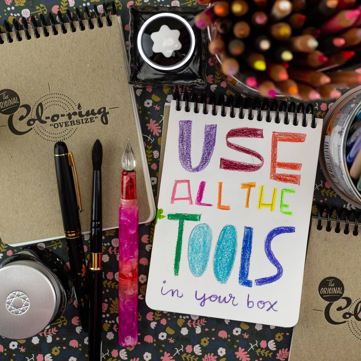 The Well-Appointed Desk - Wholesale Sketchbook/Sketchpad - Col-o-ring "Oversize" Spiral Bound Notebook3