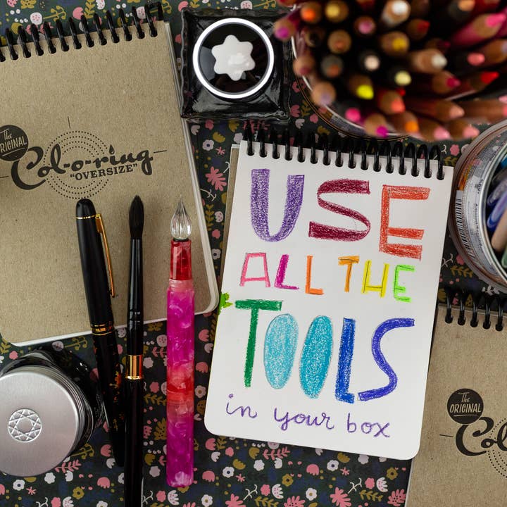 The Well-Appointed Desk - Wholesale Sketchbook/Sketchpad - Col-o-ring "Oversize" Spiral Bound Notebook3