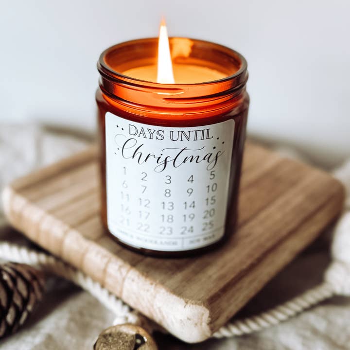 The Gift Gala Shop Candle Co. - Wholesale Jar/Filled Candle - 9 oz Advent Calendar Soy Candles | Rustic Christmas Candles2