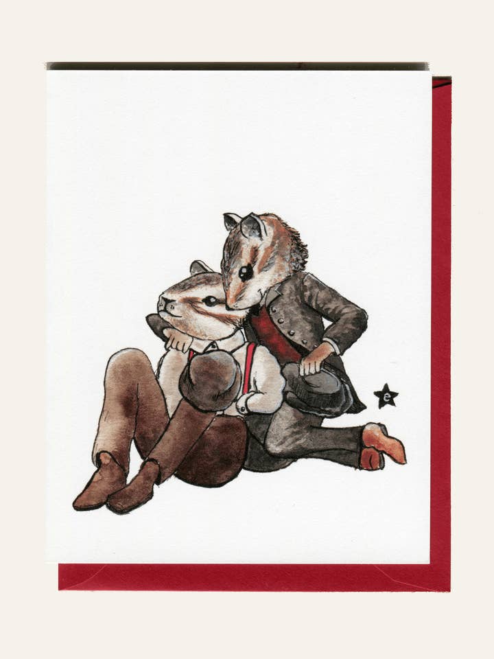 Noten Voor Jou - Eekhoorn Notitiekaart voor wholesale door Darling Illustrations