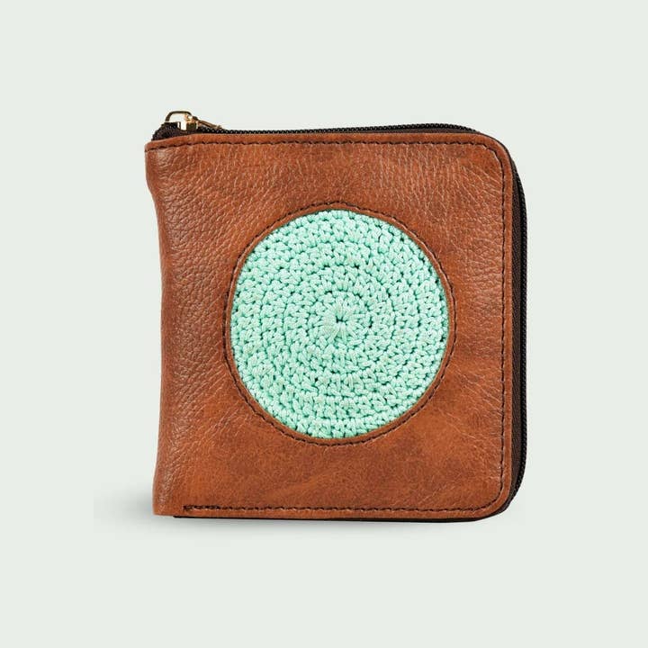 Handgemaakte portemonnee van imitatieleer met vakjes voor wholesale door Zwende