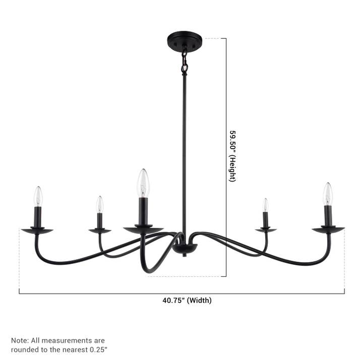 Brio Lighting - Wholesale Chandelier/Hanging Light - Ellie Black 5-Light Elegant Traditional Chandelier