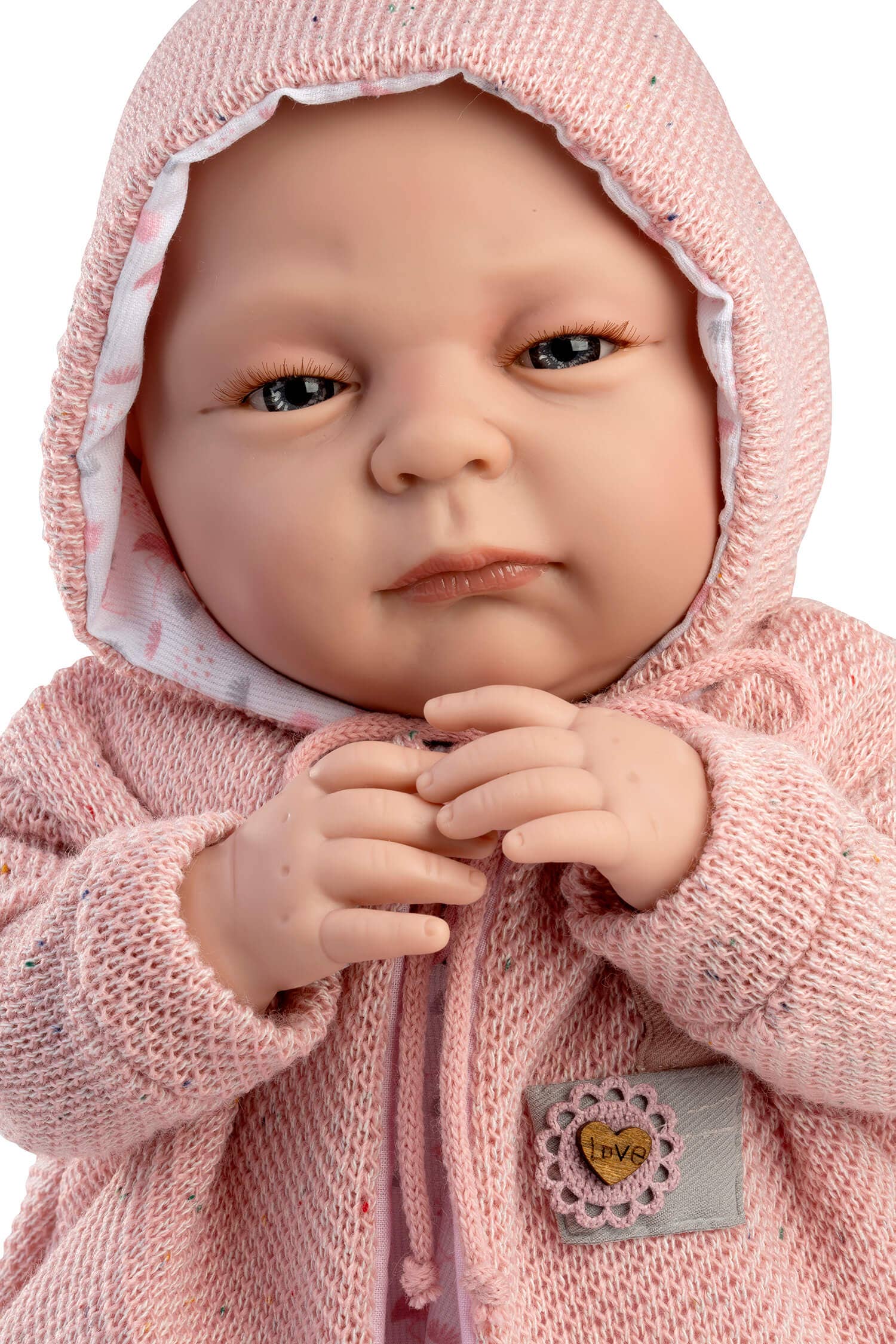 Raúl Arias Bernabeu - Wholesale Pop - Kinderen - Valeria pop met jasje en muts 50 cm met gewicht2