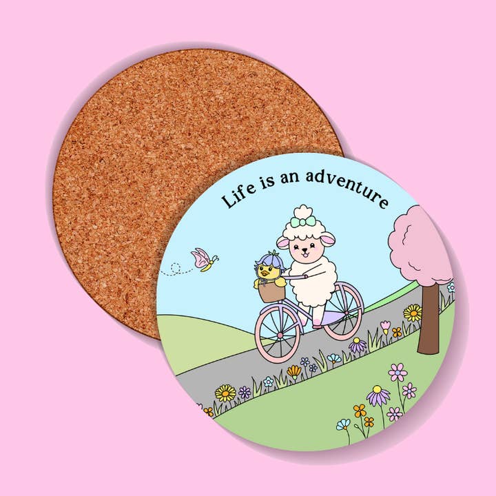 Life is an Adventure Coaster for wholesale by Sunshine Lane