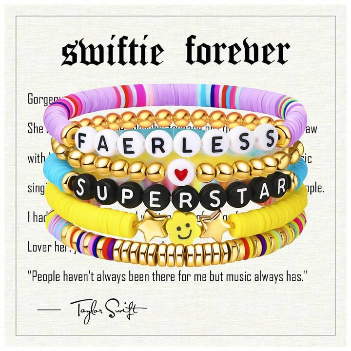 Little Trendy - Wholesale Jewelry Set - Taylor Swift Bracelet Set Colorful Beads Friendship Bracelet3