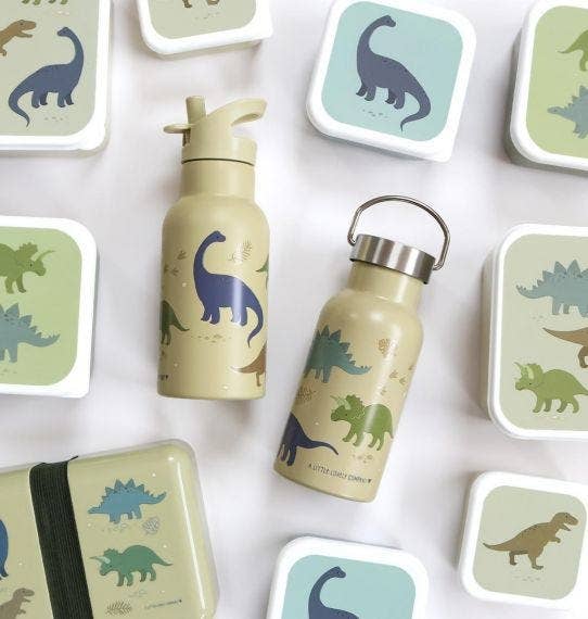 A Little Lovely Company - Wholesale Water Bottle - Kids stainless steel drink/water bottle: Dinosaurs3