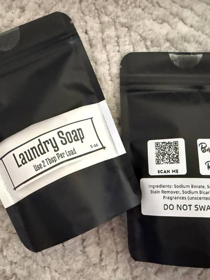 Handmade Powdered Laundry Detergent for wholesale by KandM Candles and Decor