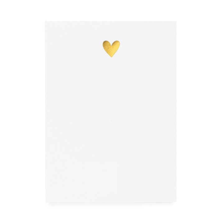 Sugar Paper - Wholesale Notepad - Mini Notepad, Gold Heart0