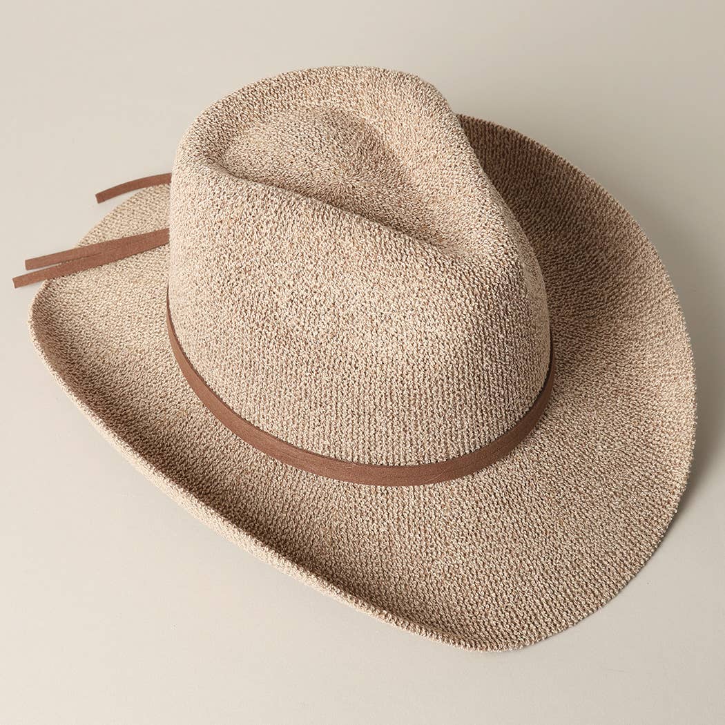 Fashion City – wholesale Cowboy Hat – Women’s – Solid Color Terry Cloth Cowboy Panama Adjustable Sun Hat
20