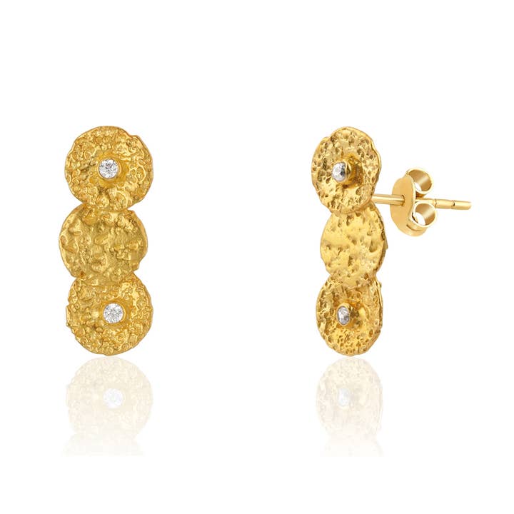 CORE | MINI TRIO OORKNOPJES voor wholesale door Chakarr Jewelry