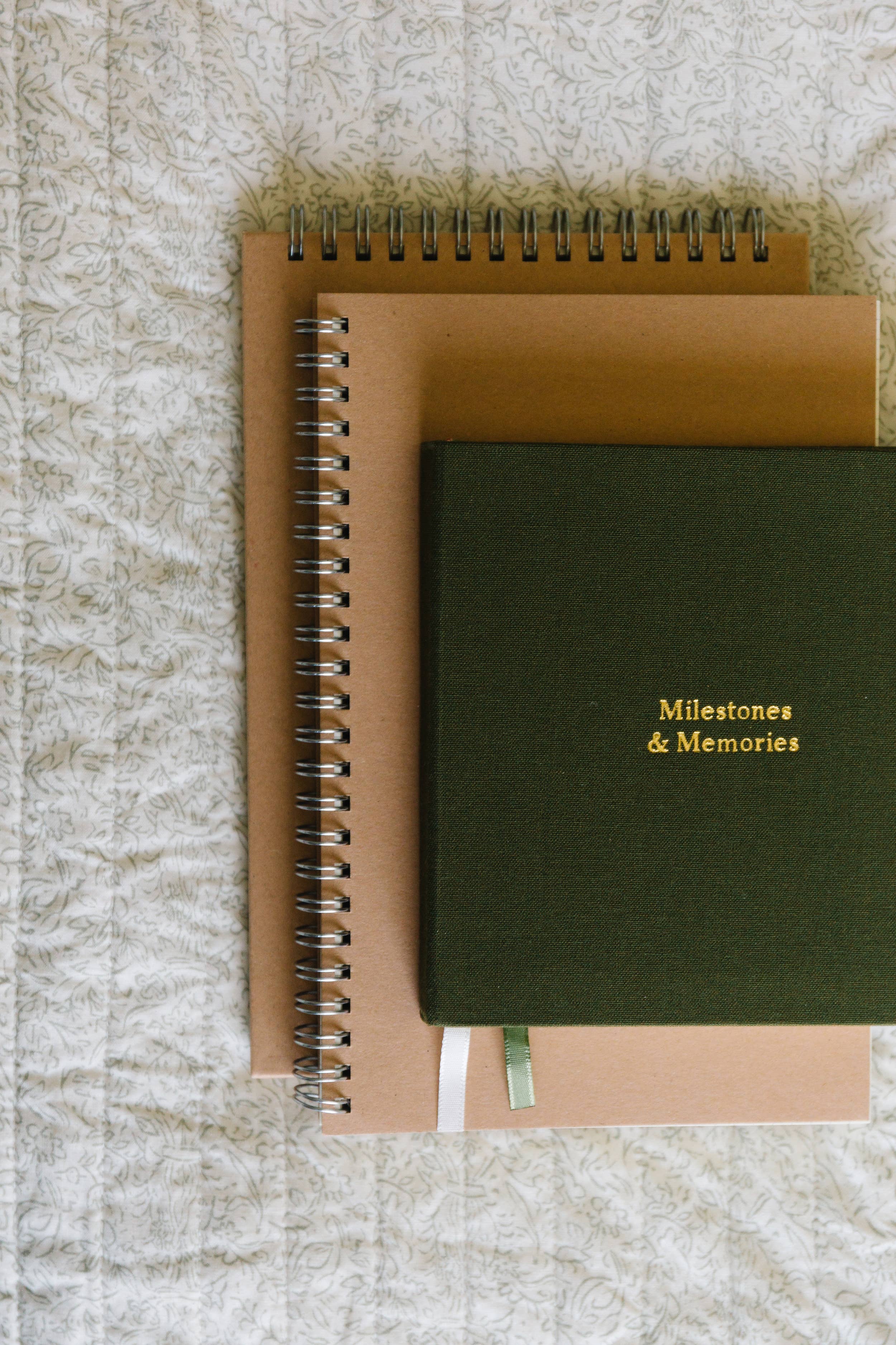Studio Portmanteau - Wholesale Notebook - Custom Text Foil Embossed Square Linen Notebook, Earth Tones13