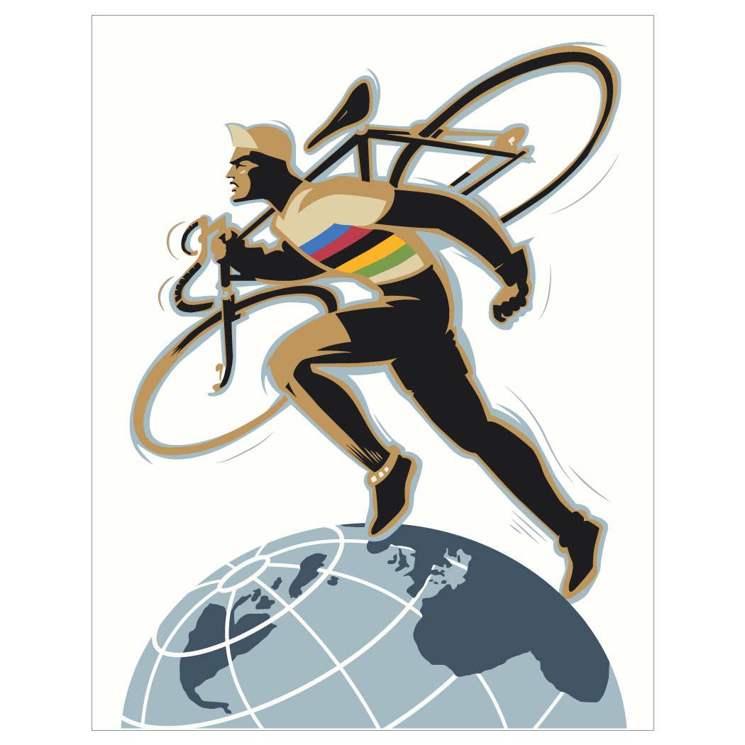 Fridgedoor - Wholesale Everyday Greeting Card - 5'' x 7'' World Biker Greeting Card0