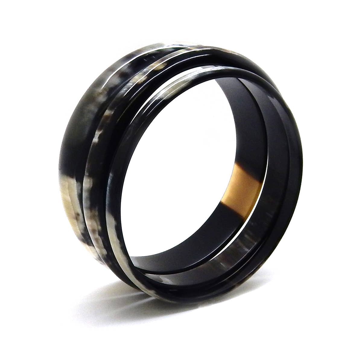 COUCOT - Vente Bracelet jonc - Combinaison de 3 joncs en corne - 3 tailles5