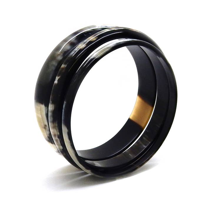 COUCOT - Wholesale Bangle Bracelet - Combination of 3 horn bangles - 3 sizes5