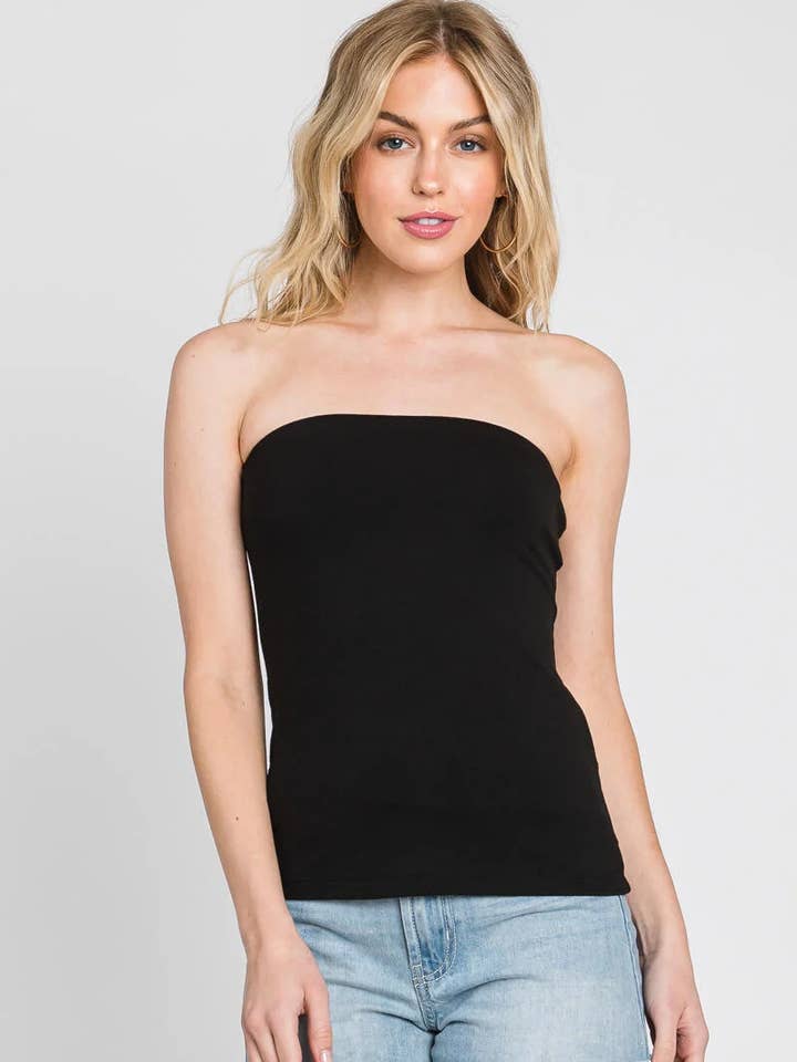 Haut tube ajusté à double couche solide - T16021 pour la vente par Final Touch