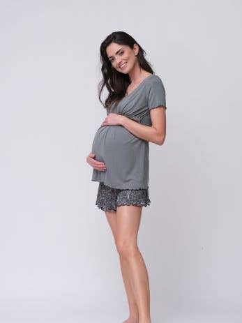 PYJAMA SET WITH SHORTS PRINT VISCOSE for wholesale by Cool Mama