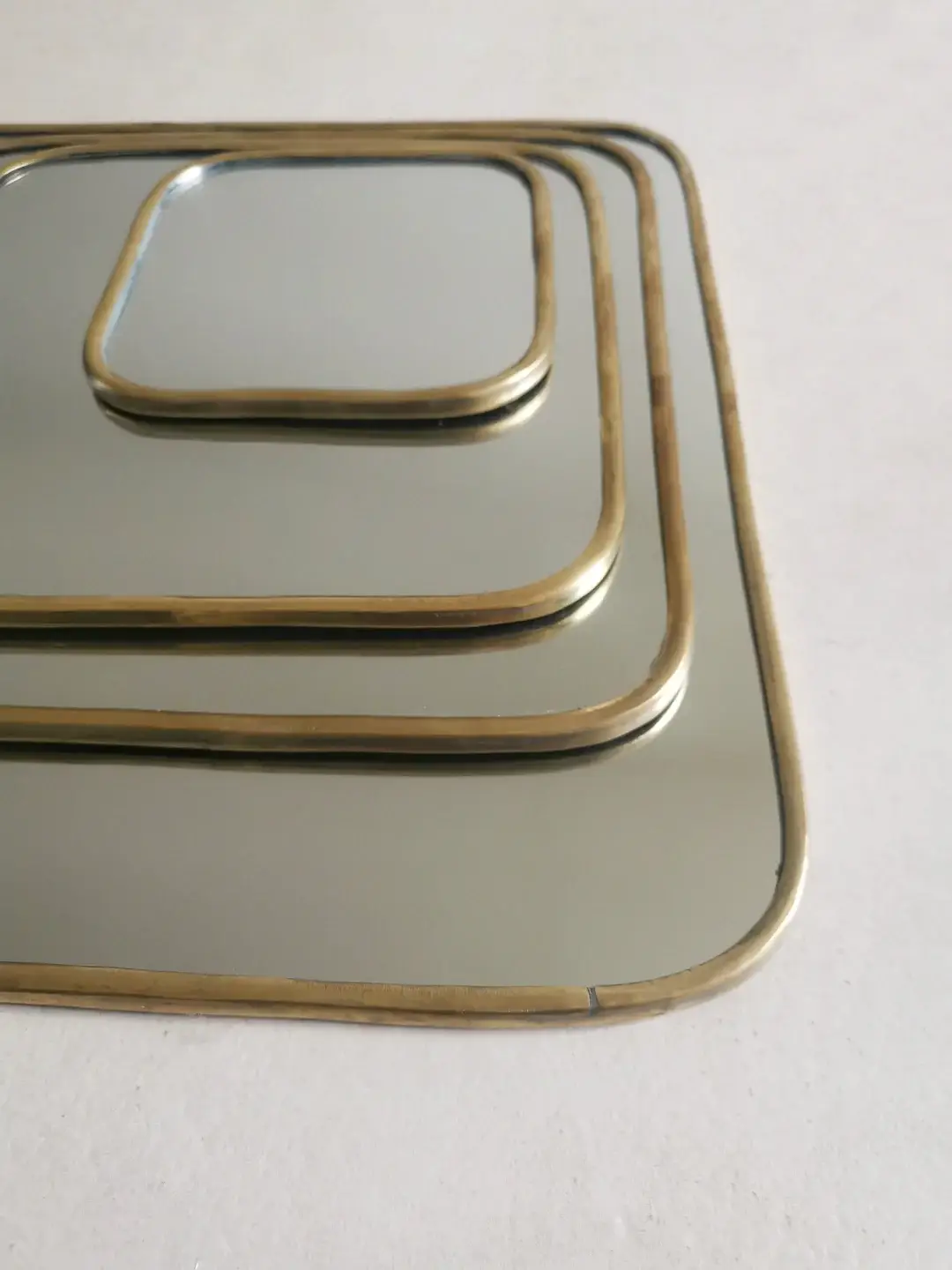 High crafty – Espelho de parede por atacado – Espelho Quadrado Marroquino Feito à Mão com Moldura de Latão Dourado2