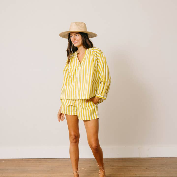 Sunshine Tienda - Wholesale Blouse - Women's - Ochre Daydreamer Lucia Top0