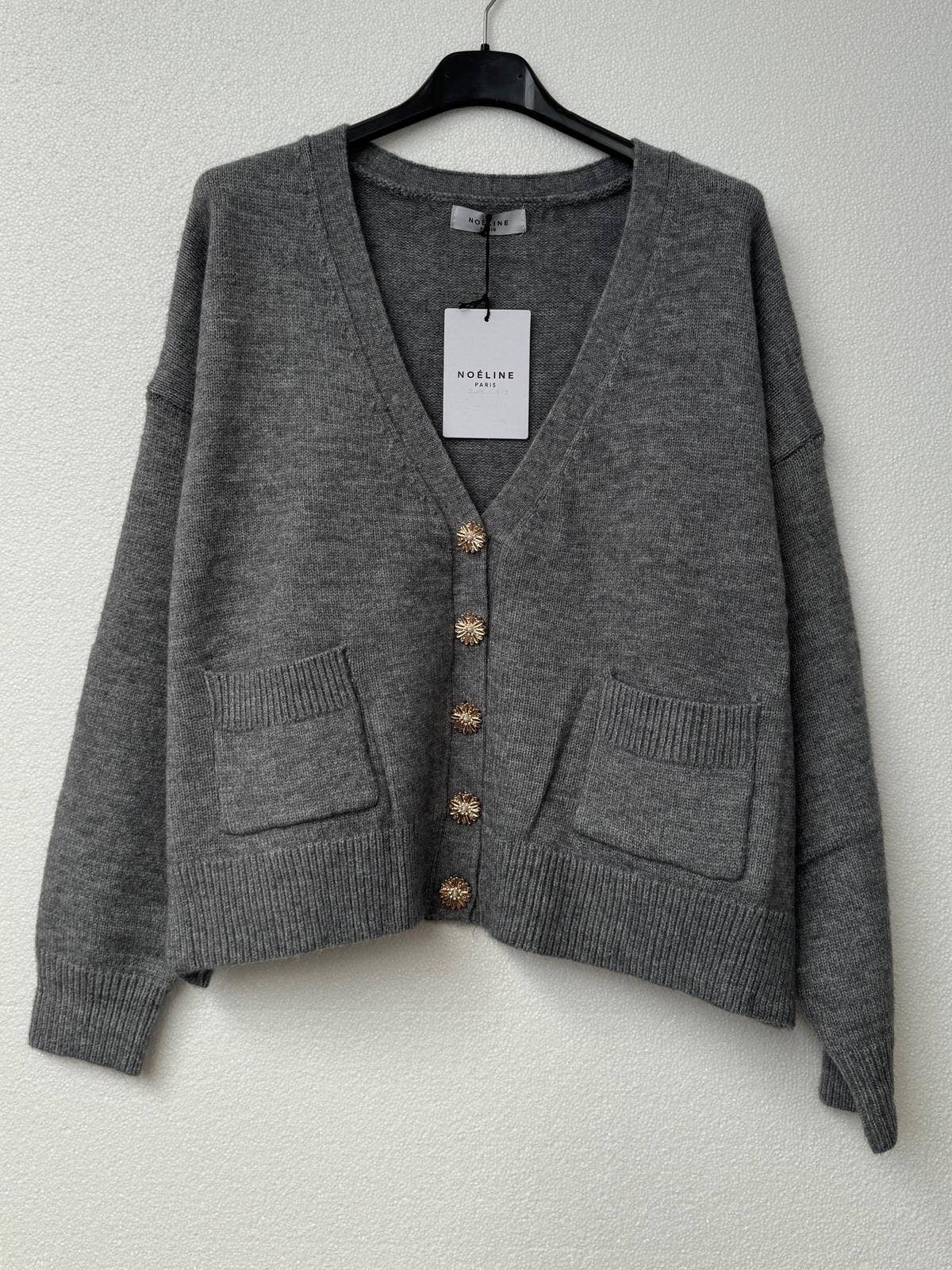 NOELINE – Cardigan - Mulher por atacado – Cardigã abotoado 260356