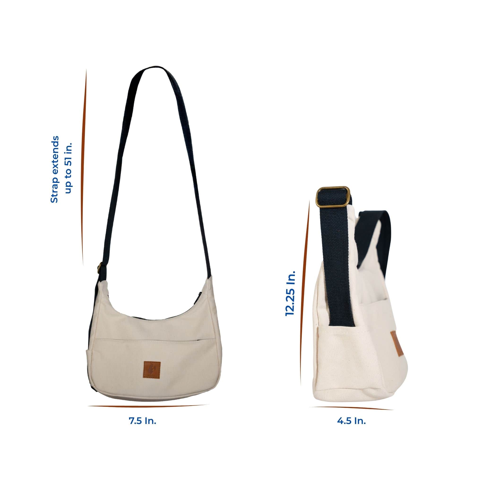 Ecodunia - Wholesale Shoulder Bag - Unisex - Crossbody Crescent Bag - Canvas Shoulder Bag for Women19