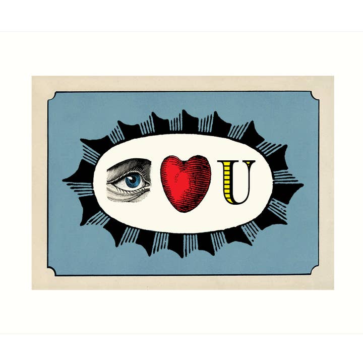 Carte de vœux Eye Love You | Love pour la vente par Lucca Paperworks