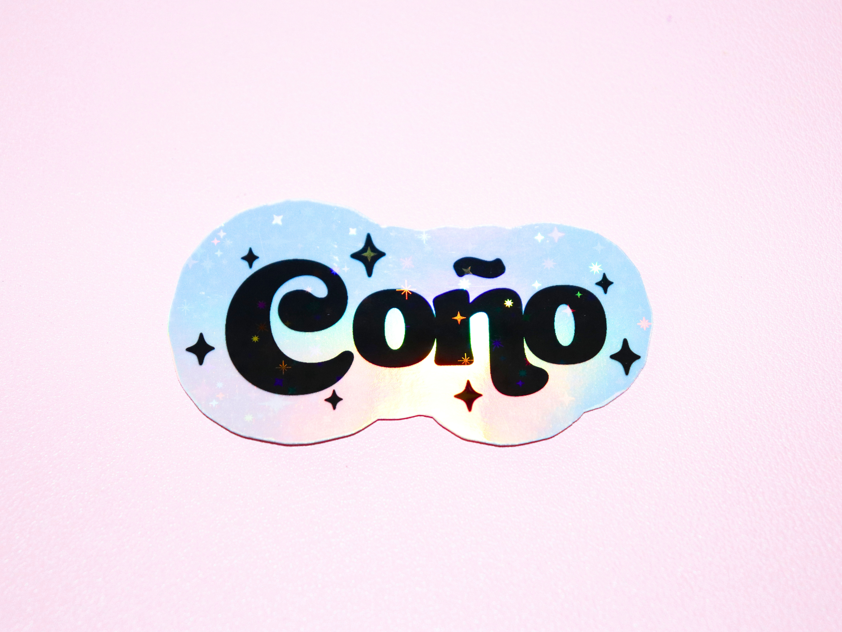 Espyz Studio - Vendita all'ingrosso Adesivo - Adesivo Olografico Coño - Divertente Spagnolo - Portoricano1