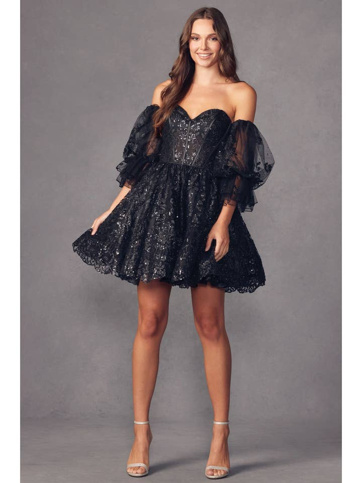 Sweetheart Neckline Detachable Sleeves Dress 895 for wholesale by Juliet