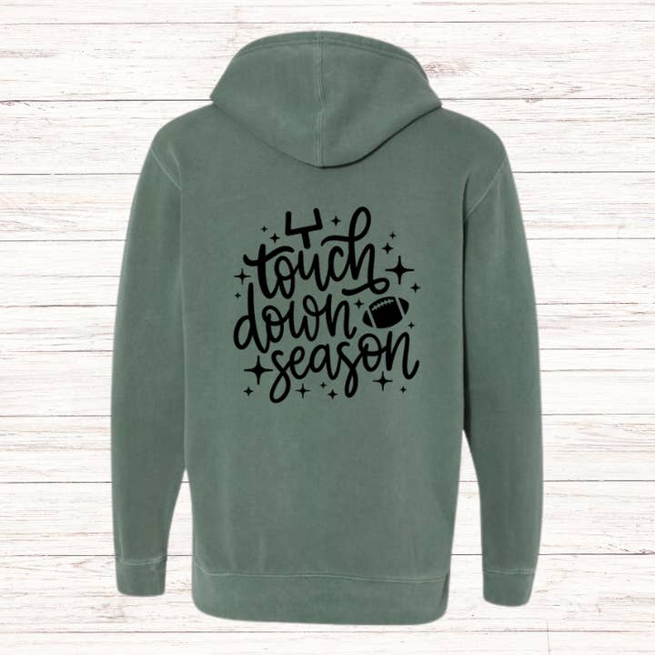 Chandail à capuchon Touch Down Season pour la vente par Brandy & Daisy's Boutique