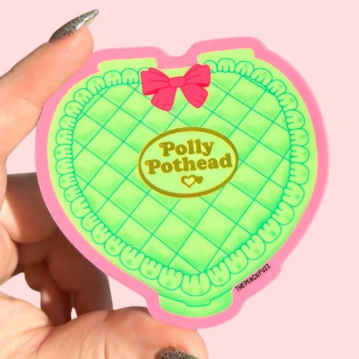 The Peach Fuzz - Wholesale Sticker - Polly Pothead Sticker0
