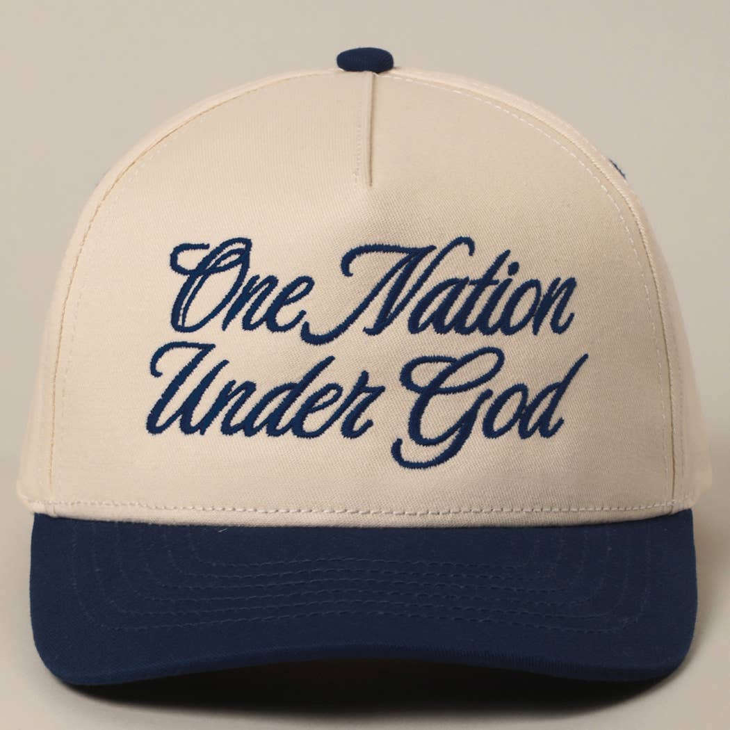 Fashion City - Wholesale Truckerpet - Uniseks - One Nation Under God Two-Tone Truckerpet12