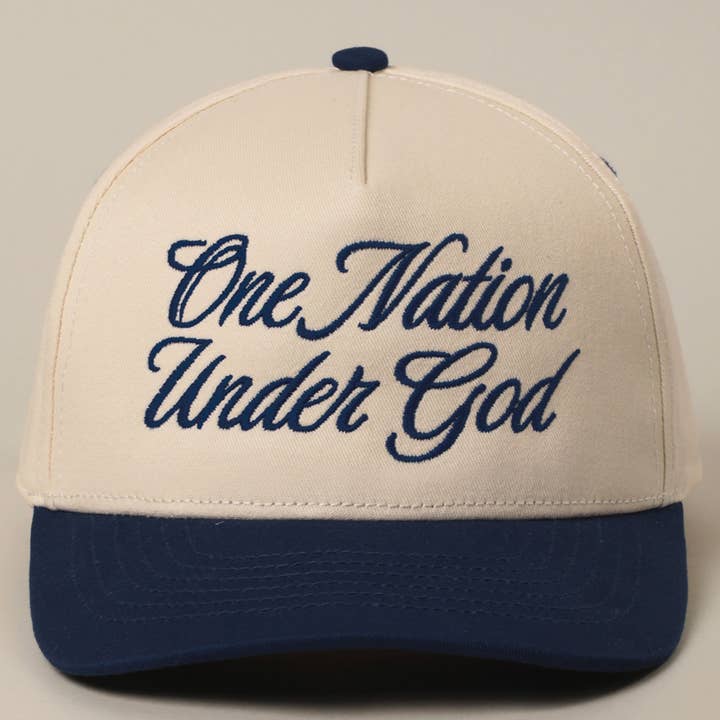 Fashion City - Wholesale Truckerpet - Uniseks - One Nation Under God Two-Tone Truckerpet12