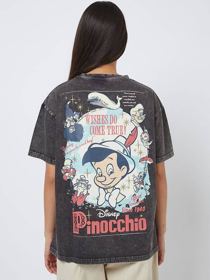 Disney Pinocchio Poster T-Shirt for wholesale by Skinnydip London